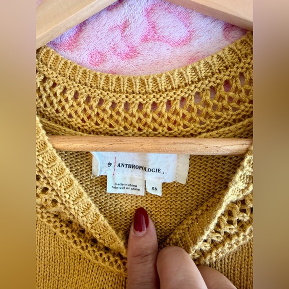Anthropologie Mustard Knit Top 
Size: XS - Picture 5 of 6